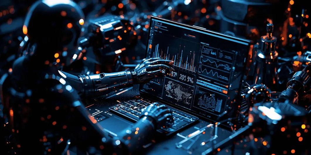 Abstract image representing AI and data